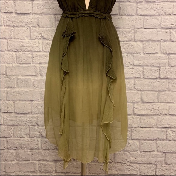Gypsy 05 Ombré Ruffle Halter Summer Dress NWT, M - Picture 9 of 12